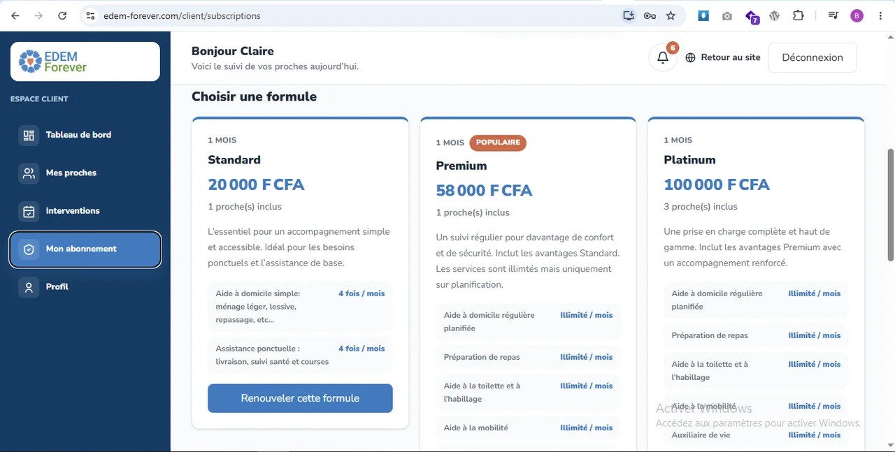EDEM Forever : Les formules d’accompagnement proposées.